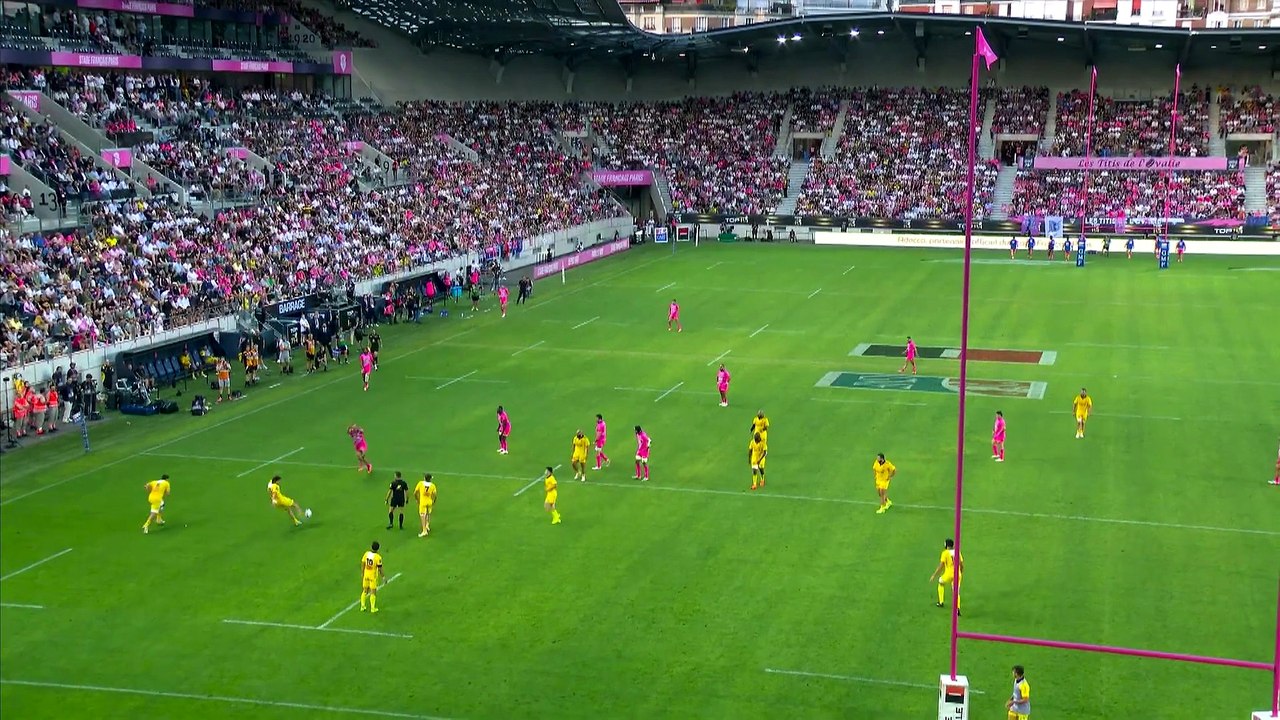 TOP 14 - Essai de Léo BARRE (SFP) - Stade Français Paris - Stade Rochelais
