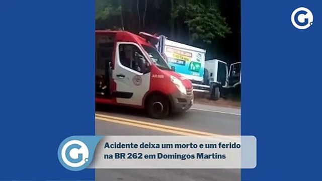 Acidente deixa um morto e um ferido na BR 262 em Domingos Martins