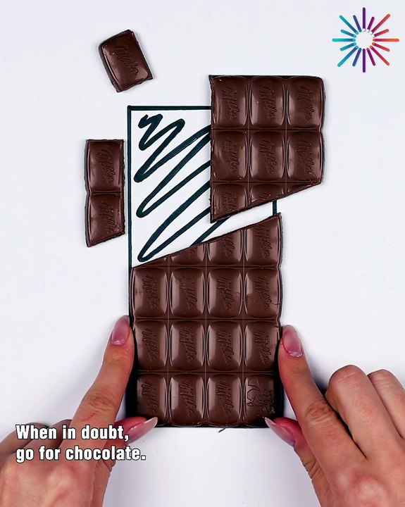 Sneak a bite with this chocolate hack 🍫😉