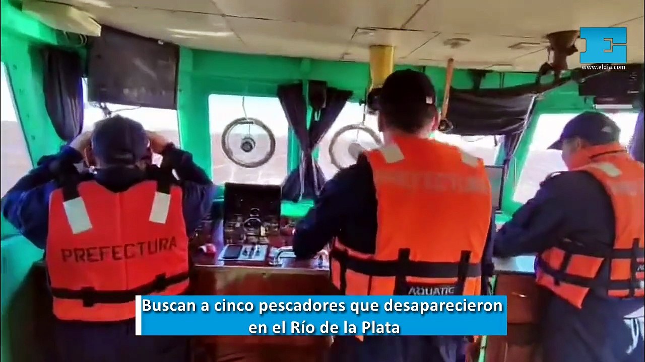 Buscan a cinco pescadores que desaparecieron en el Río de la Plata