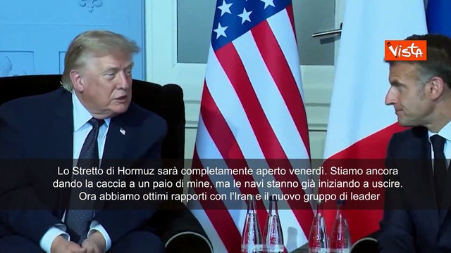 Trump: Lo Stretto di Hormuz sarà completamente aperto venerdì. Abbiamo ottimi rapporti con Iran