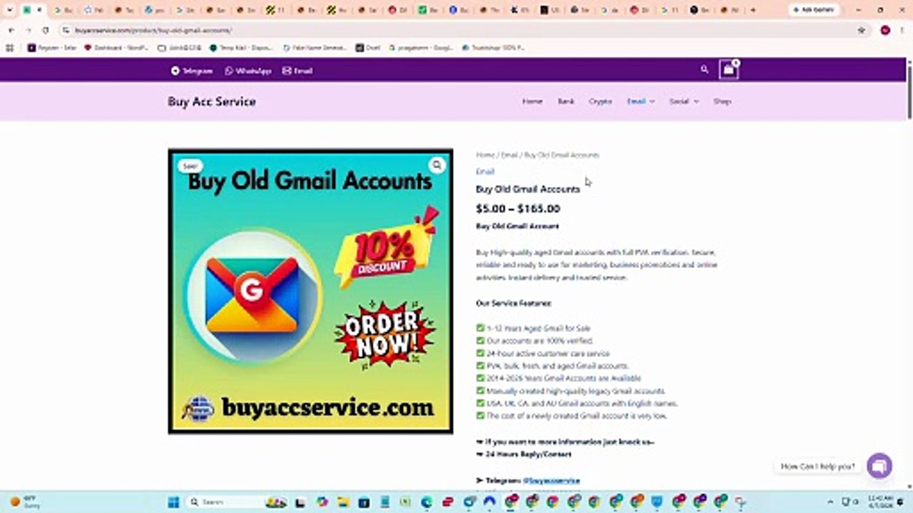5 Top Sites To Buy Old Gmail Accounts ( PVA& Old)
