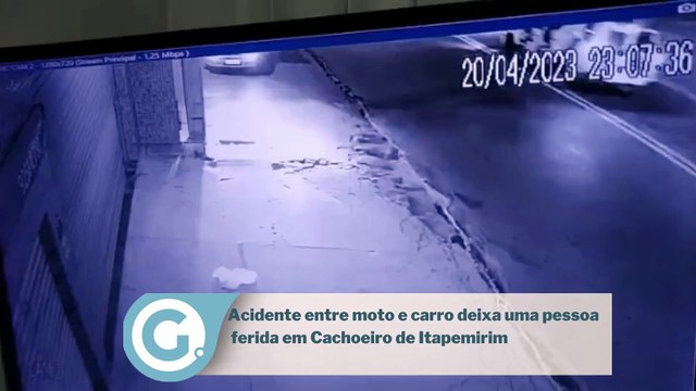 Motociclista é atingida por carro em acidente em Cachoeiro de Itapemirim