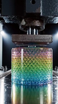Hydraulic Press Crushing Bubble Material 💥 Extreme Satisfying Pop Test