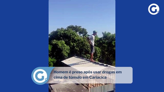 Homem é preso após usar drogas em cima de túmulo em Cariacica