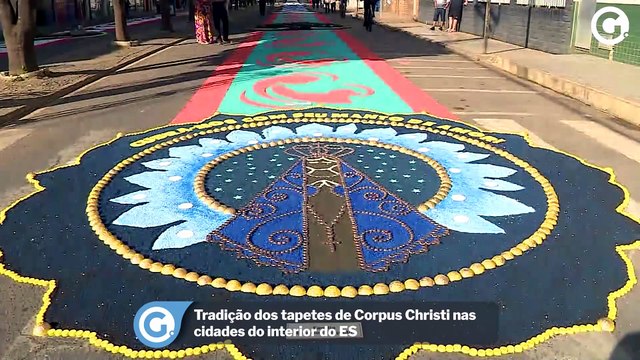 Tradição dos tapetes de Corpus Christi nas cidades do interior do ES