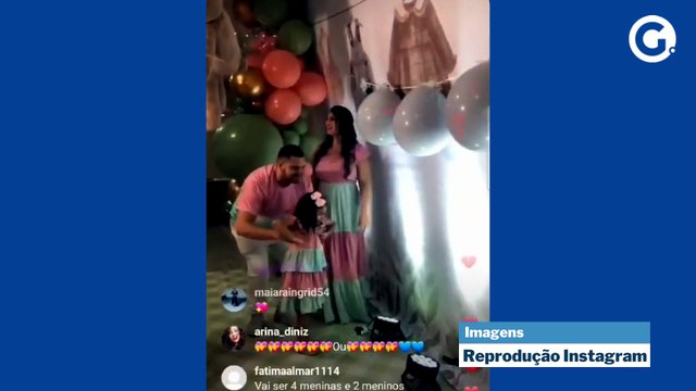 Pais de sêxtuplos descobrem sexo dos filhos