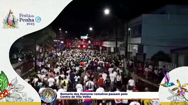 Romaria dos Homens: romeiros passam pelo Centro de Vila Velha