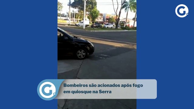 Bombeiros são acionados após fogo em quiosque na Serra