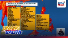 47 lugar na tatamaan ng dry condition sa November 2026 | Unang Balita