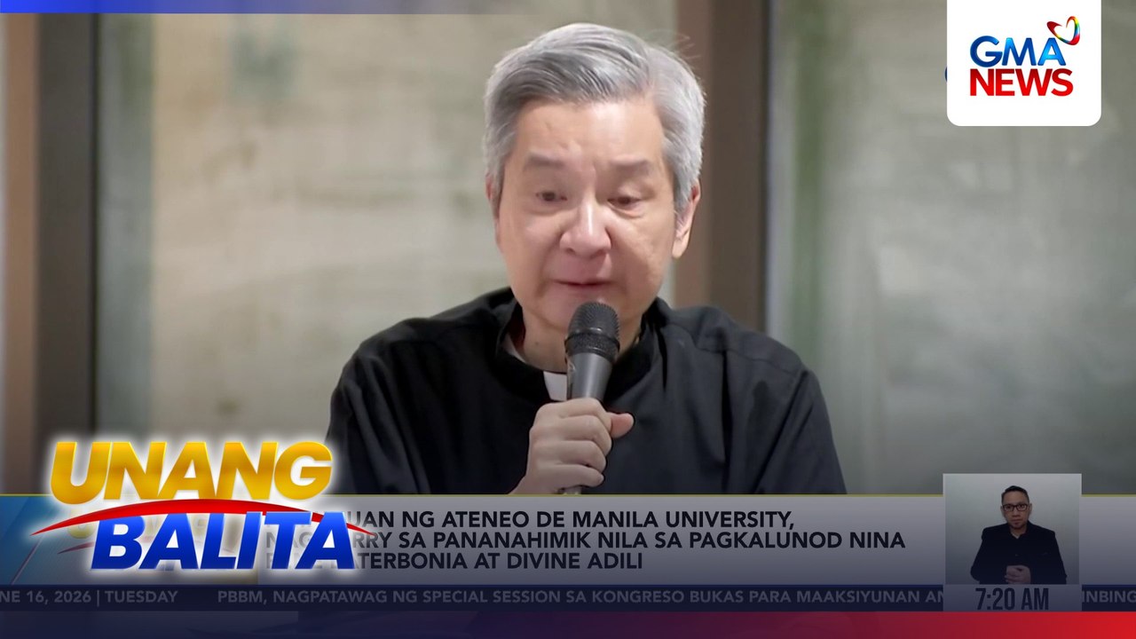 Pamunuan ng Ateneo de Manila University, nag-sorry sa pananahimik nila sa pagkalunod nina Rene Baterbonia at Divine Adili | Unang Balita