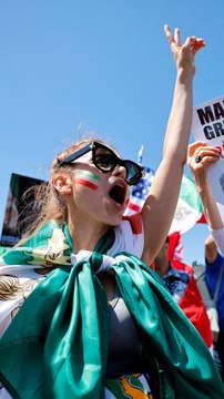 Protestas sobre Irán antes del partido con Nueva Zelanda