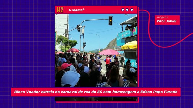 Bloco Voador estreia no carnaval de rua do ES com homenagem a Edson Papo Furado
