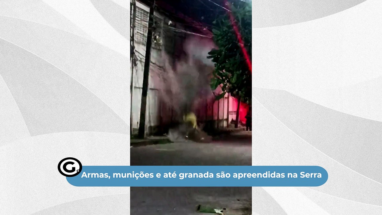 Armas, munições e até granada são apreendidas na Serra