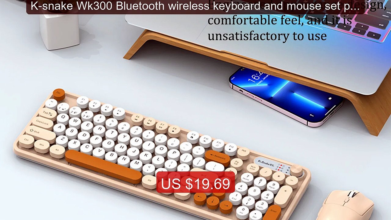 K-snake Wk300 Bluetooth wireless keyboard and mouse set punk keyca... -- Best Deal 2026 | Shop Now!