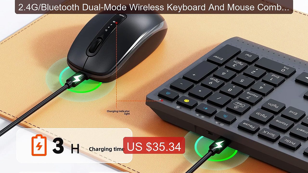 2.4G/Bluetooth Dual-Mode Wireless Keyboard And Mouse Combo,Ful... -- Hot Deal 2026 | Limited Offer!