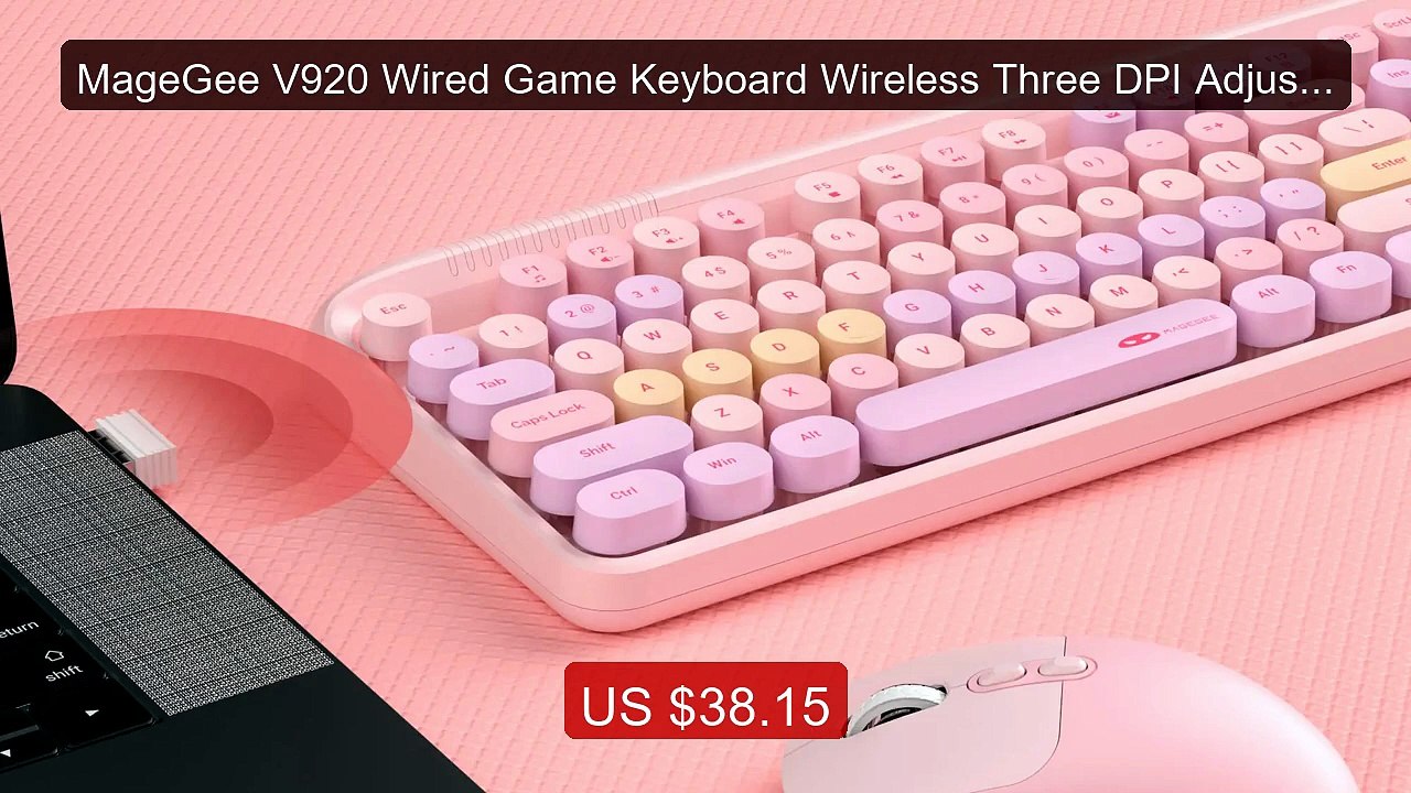 MageGee V920 Wired Game Keyboard Wireless Three DPI Adjustable Mou... -- Best Deal 2026 | Shop Now!