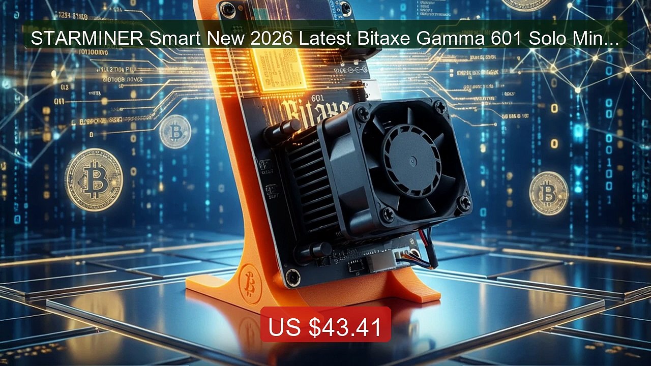STARMINER Smart New 2026 Latest Bitaxe Gamma 601 Solo Miner 1.... -- Best Buy 2026 | Great Quality!