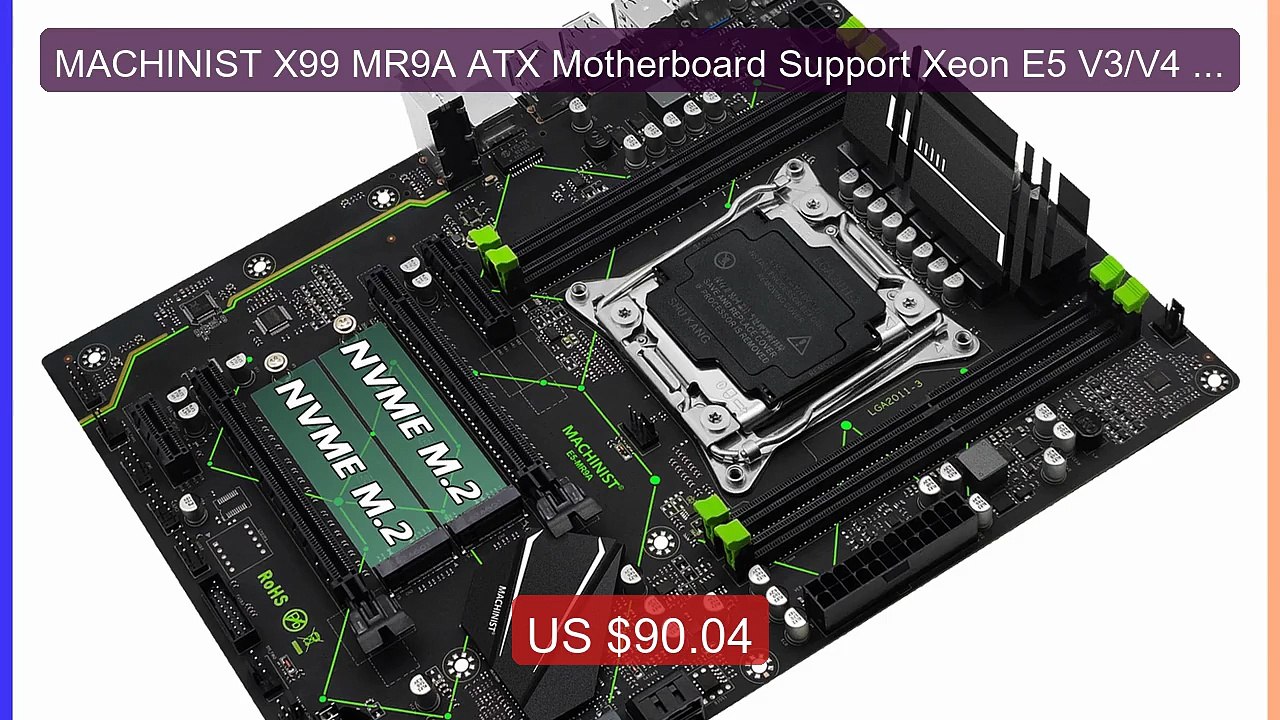 MACHINIST X99 MR9A ATX Motherboard Support Xeon E5 V3/V4 LGA 2... -- Best Buy 2026 | Great Quality!