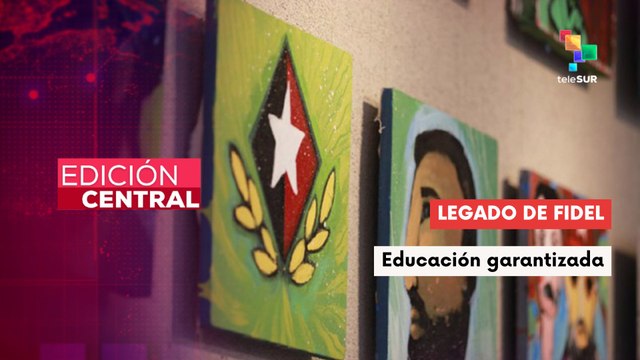 Niños cubanos dibujan a Fidel vivo en centenario