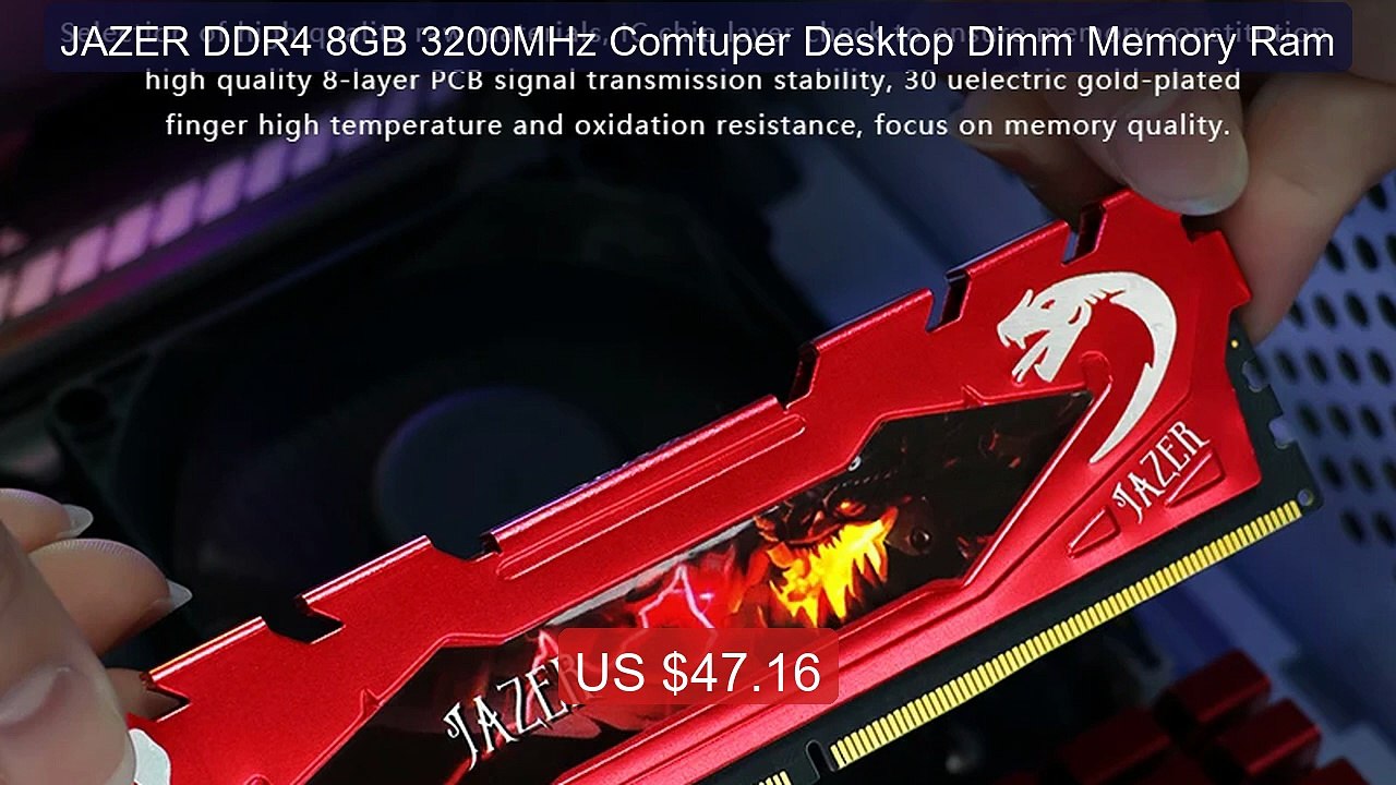 JAZER DDR4 8GB 3200MHz Comtuper Desktop Dimm Memory Ram -- Hot Deal 2026 | Limited Offer!