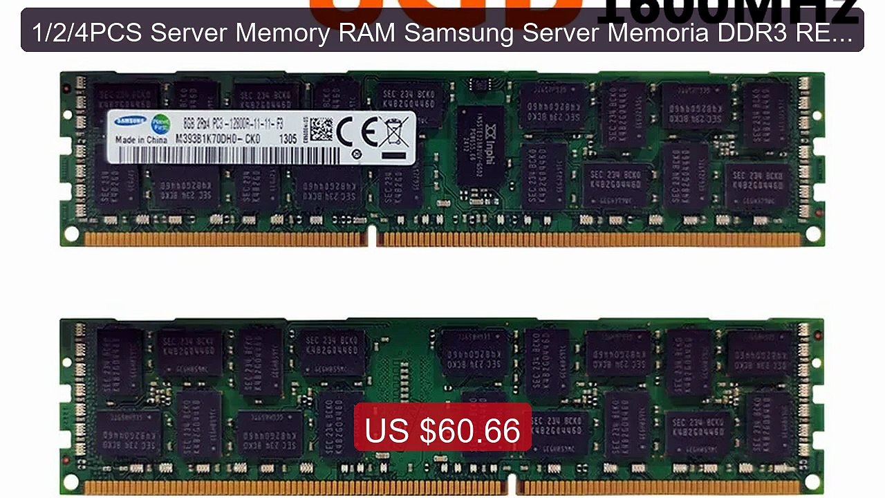 1/2/4PCS Server Memory RAM Samsung Server Memoria DDR3 REG EC... -- Amazing Value 2026 | Must Have!
