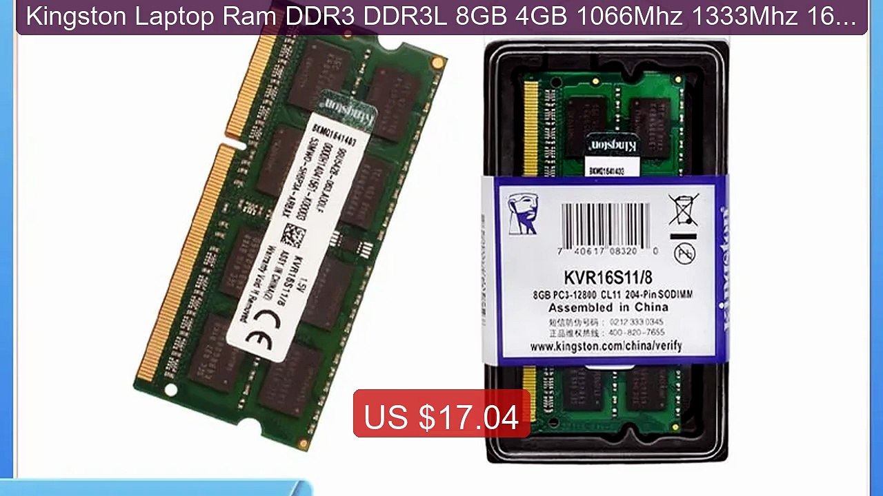 Kingston Laptop Ram DDR3 DDR3L 8GB 4GB 1066Mhz 1333Mhz 1600Mhz 1866... -- Top Rated 2026 | Buy Now!