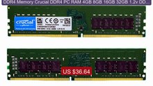 DDR4 Memory Crucial DDR4 PC RAM 4GB 8GB 16GB 32GB 1.2v DDR4 26... -- Best Buy 2026 | Great Quality!