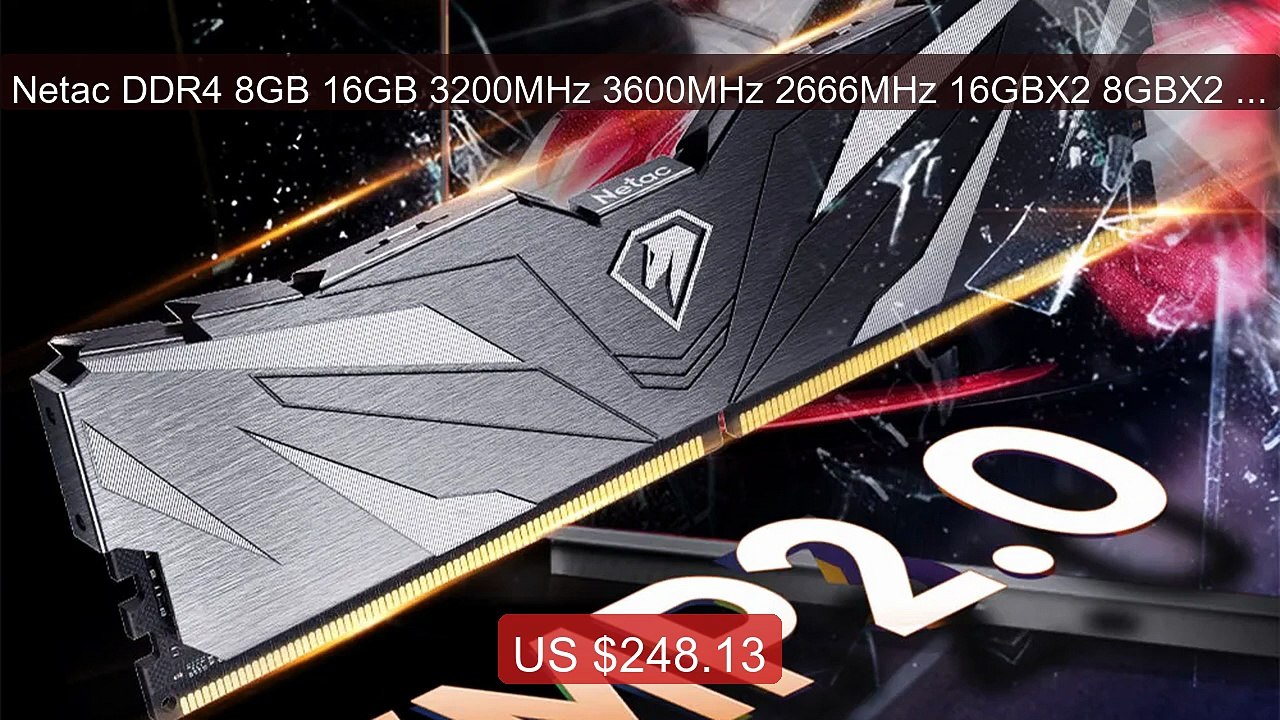 Netac DDR4 8GB 16GB 3200MHz 3600MHz 2666MHz 16GBX2 8GBX2 XM... -- Top Pick 2026 | Unbeatable Price!