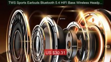 TWS Sports Earbuds Bluetooth 5.4 HIFI Bass Wireless Headphones LED ... -- Top Rated 2026 | Buy Now!