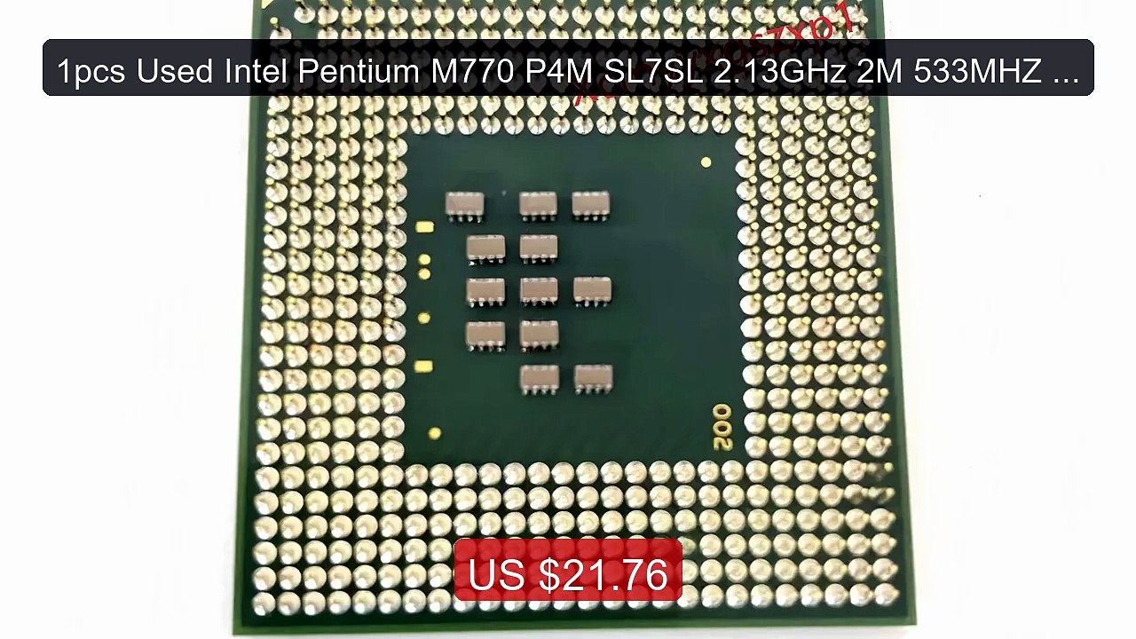 1pcs Used Intel Pentium M770 P4M SL7SL 2.13GHz 2M 533MHZ FSB S... -- Hot Deal 2026 | Limited Offer!