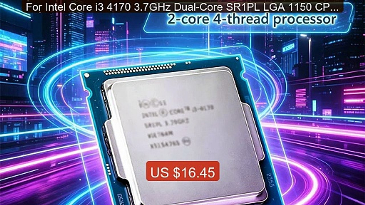 For Intel Core i3 4170 3.7GHz Dual-Core SR1PL LGA 1150 CPU ... -- Top Pick 2026 | Unbeatable Price!