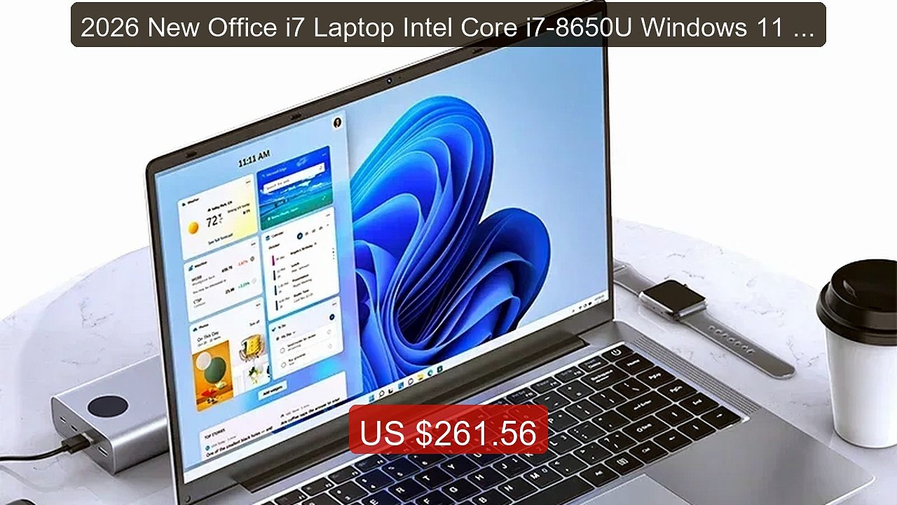 2026 New Office i7 Laptop Intel Core i7-8650U W...
