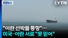 "이란 선박들 호르무즈 통항"...미국·이란 서로 "못 믿어" / YTN