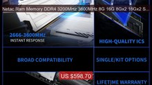 Netac Ram Memory DDR4 3200MHz 3600MHz 8G 16G 8Gx2 16Gx2 Sha... -- Top Pick 2026 | Unbeatable Price!