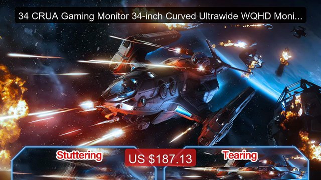 34 CRUA Gaming Monitor 34-inch Curved Ultrawide WQHD Monitor 3... Hot Deal 2026 | Limited Offer!