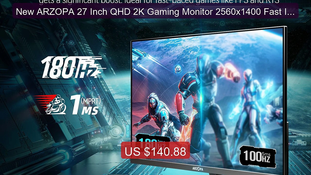 New ARZOPA 27 Inch QHD 2K Gaming Monitor 2560x1400 Fast IPS 1... -- Amazing Value 2026 | Must Have!