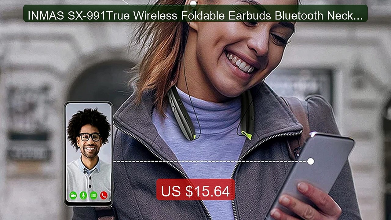 INMAS SX-991True Wireless Foldable Earbuds Bluetooth Neckband Heads... -- Top Rated 2026 | Buy Now!
