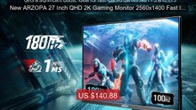 New ARZOPA 27 Inch QHD 2K Gaming Monitor 2560x1400 Fast IPS 18... -- Best Buy 2026 | Great Quality!