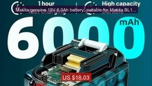 Makita genuine 18V 6.0Ah battery, suitable for Makita BL1830B,... -- Best Buy 2026 | Great Quality!