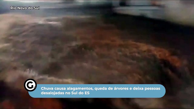 Chuva causa alagamentos, queda de árvores e deixa pessoas desalojadas no Sul do ES