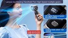 Lenovo Ice Cooling Handheld Fan High Speed multiple gears Turbo Por... -- Top Rated 2026 | Buy Now!