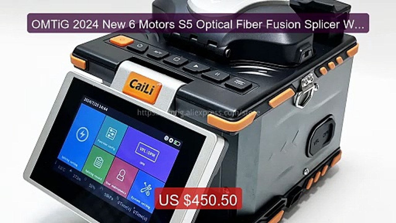 OMTiG 2024 New 6 Motors S5 Optical Fiber Fusion Splicer Weldin... -- Hot Deal 2026 | Limited Offer!