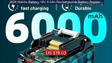 2026 Makita Battery 18V 6.0Ah Rechargeable Battery Replace Mak... -- Hot Deal 2026 | Limited Offer!
