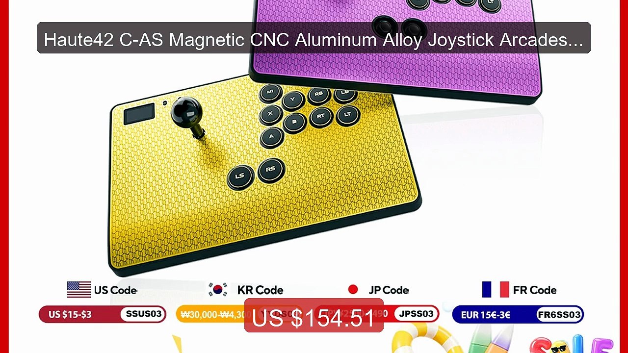 Haute42 C-AS Magnetic CNC Aluminum Alloy Joystick Arcades Hit... -- Amazing Value 2026 | Must Have!