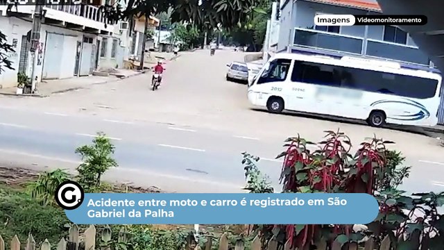 Acidente entre moto e carro é registrado em São Gabriel da Palha