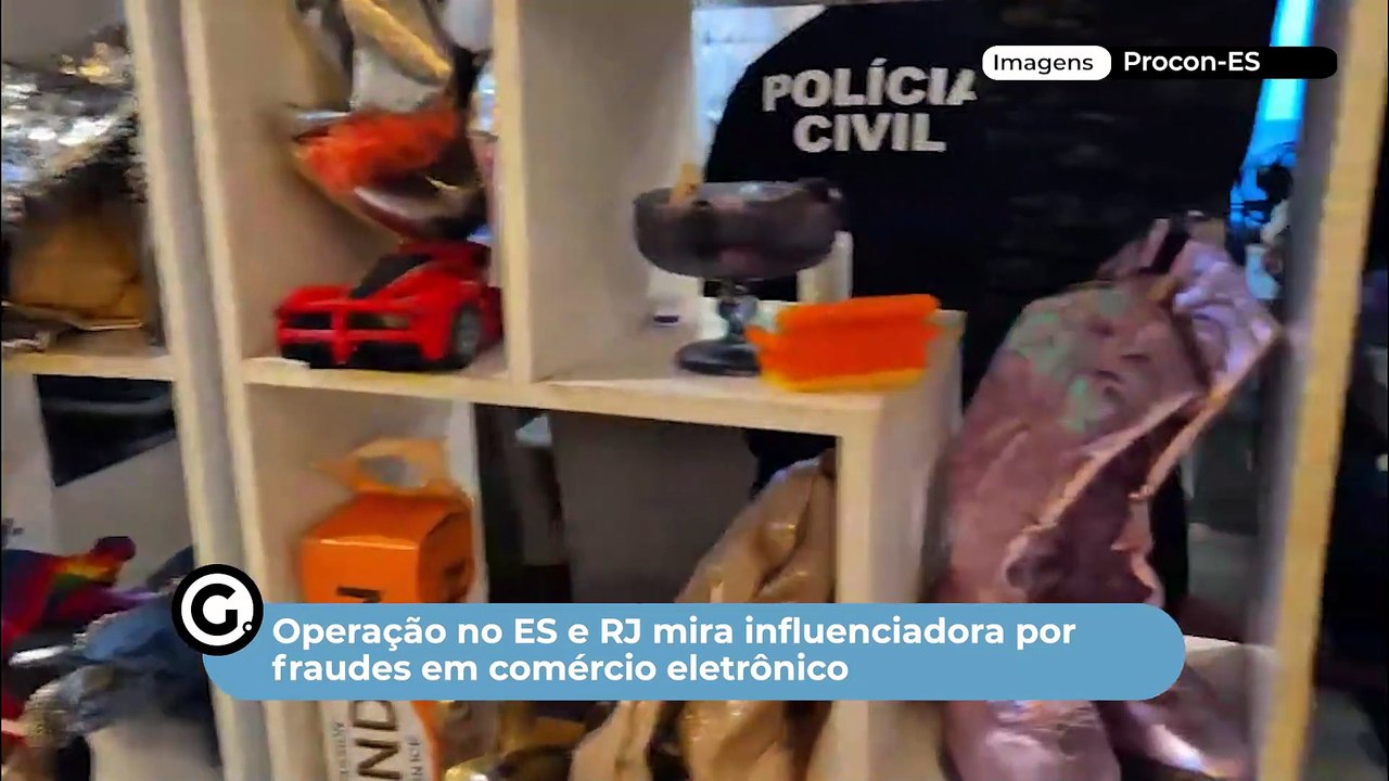 Operação no ES e RJ mira influenciadora por fraudes em comércio eletrônico