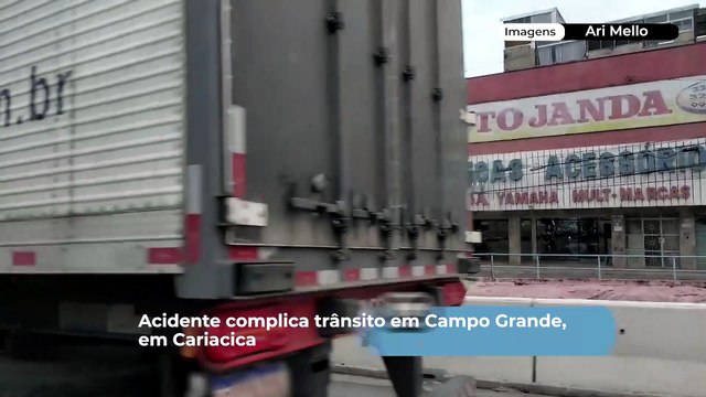 Acidente complica trânsito em Campo Grande, em Cariacica
