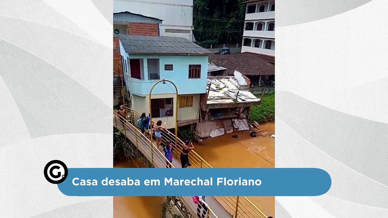 Casa desaba em Marechal Floriano