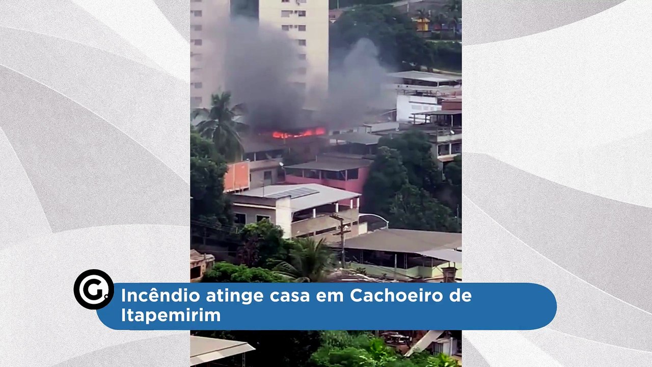Incêndio atinge casa em Cachoeiro de Itapemirim
